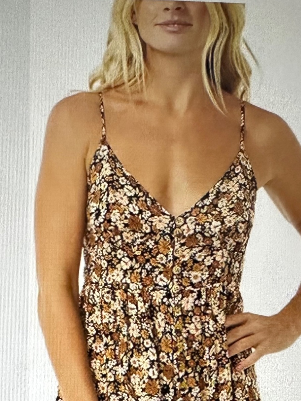 RIP CURL FLORAL MAXI DRESS